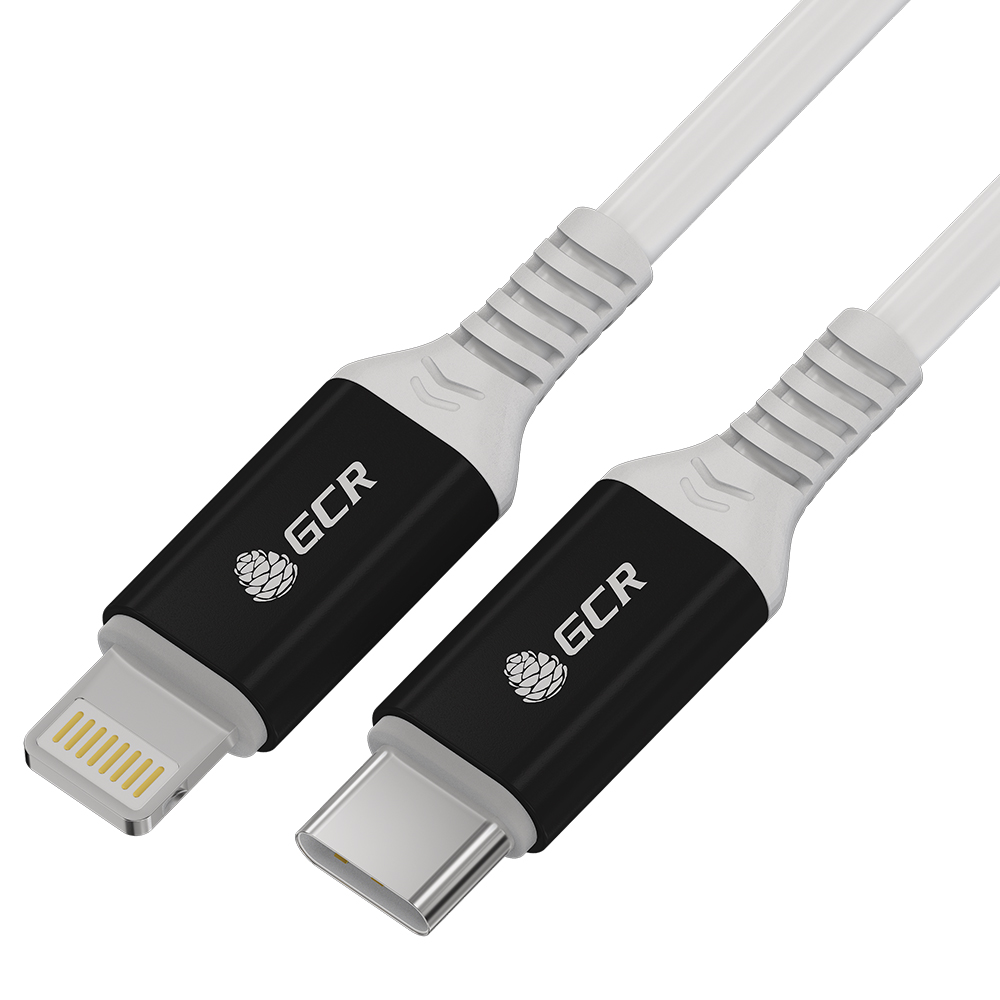 

Кабель Lightning 8-pin-USB Type-C, MFi быстрая зарядка, 1.5м, белый Greenconnect Premium GCR-IPPD5 (GCR-53466), GCR-IPPD5