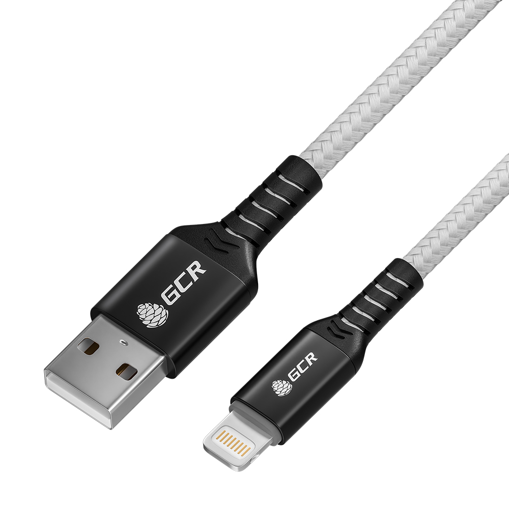 

Кабель Lightning 8-pin-USB, MFi, 2.4A, 1.2м, белый Greenconnect GCR-IP19N (GCR-53447), GCR-IP19N