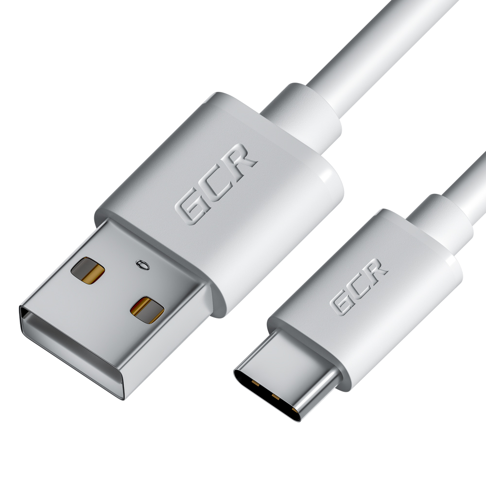 

Кабель USB 2.0(Am)-USB Type-C(m), 3A Quick Charge, 2м, белый Greenconnect GCR-UC1U (GCR-53253), GCR-UC1U
