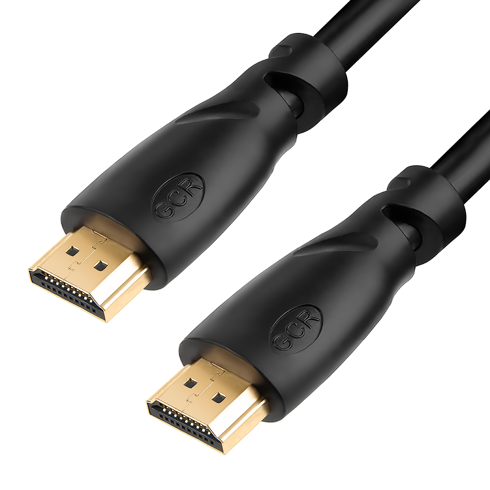 

Кабель HDMI(19M)-HDMI(19M) v1.4 4K, экранированный, 1 м, черный GCR GCR-HM300 (GCR-HM310-1.0m), GCR-HM300