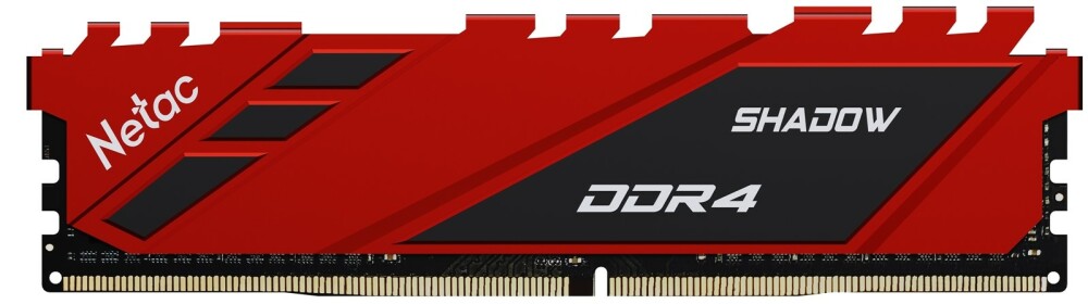 

Память DDR4 DIMM 8Gb, 3200MHz, CL16, 1.35 В, Netac, Shadow (NTSDD4P32SP-08R), NTSDD4P32SP-08R