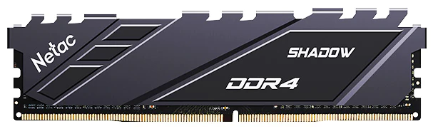 

Память DDR4 DIMM 8Gb, 3600MHz, CL18, 1.35 В, Netac, Shadow (NTSDD4P36SP-08E), 8GB