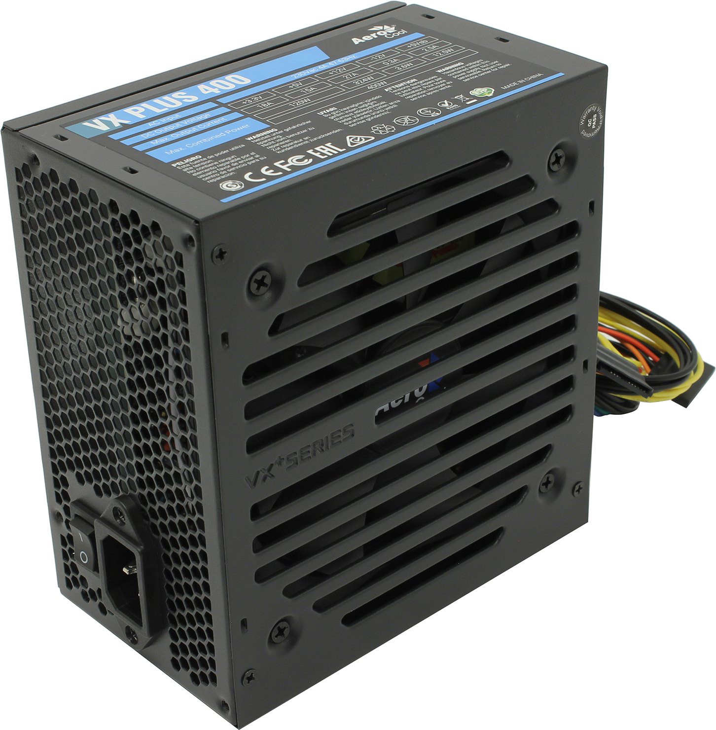 

Блок питания 400 Вт ATX AeroCool VX Plus 400, 120 мм (4713105962734), VX Plus