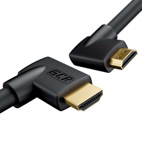 

Кабель HDMI(19M)-HDMI(19M) правый угол v2.0 4K, экранированный, 2 м, черный Greenconnect (GCR-52313)