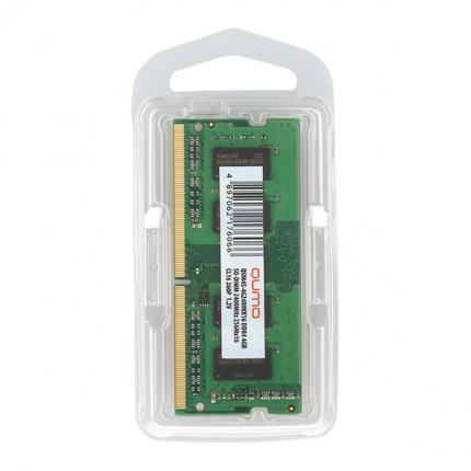 

Память DDR4 SODIMM 16Gb, 2400MHz, CL17, 1.2 В, Qumo, QUM4S-16G2400N17 (QUM4S-16G2400N17), 16GB
