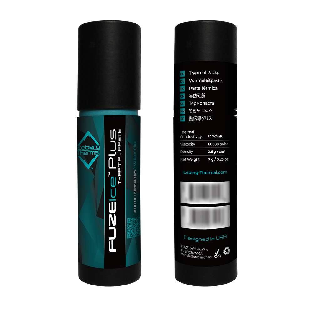 

Термопаста Iceberg Thermal FUZEIce Plus G071, 13 Вт/м*К, баночка, 7г, серый (FUZEICEP7-00A), FUZEIce Plus G071