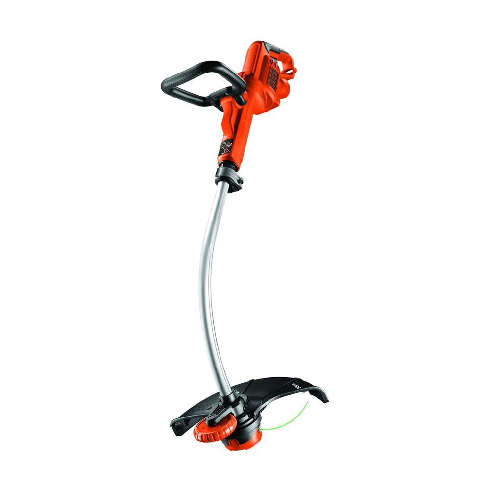 Триммер BLACK & DECKER GL7033-QS, 550 Вт, 7200 об/мин, сетевой, реж.эл.: леска, - рукоять, верхнее положение двигателя, 3.2 кг