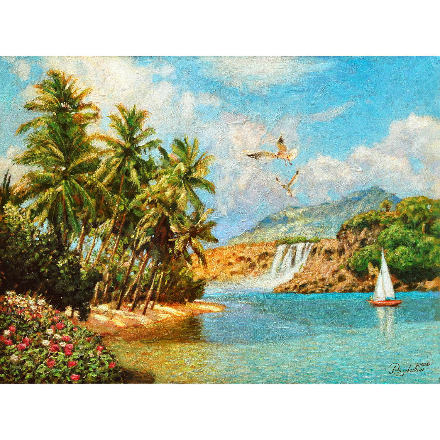

Алмазная мозаика ОСТРОВ СОКРОВИЩ "Солнце южного моря", 1 шт, 40 см x 30 см (662567), "Солнце южного моря"