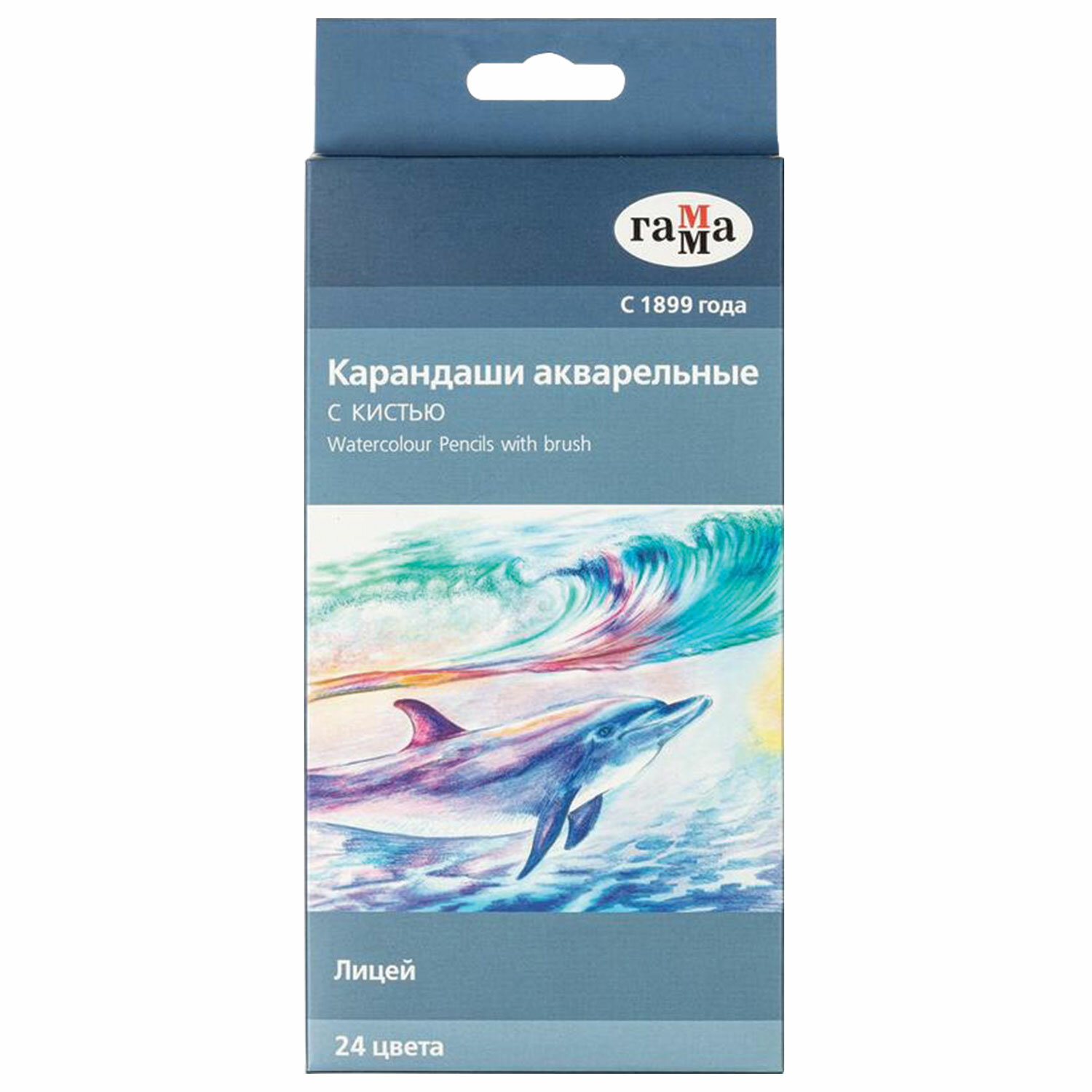

Набор цветных карандашей ГАММА Лицей, шестигранные, 24 шт., заточенные (221118_04)