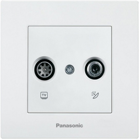 

Розетка TV+SAT PANASONIC Karre Plus, белый, оконечная (WKTC04602WH-RU)