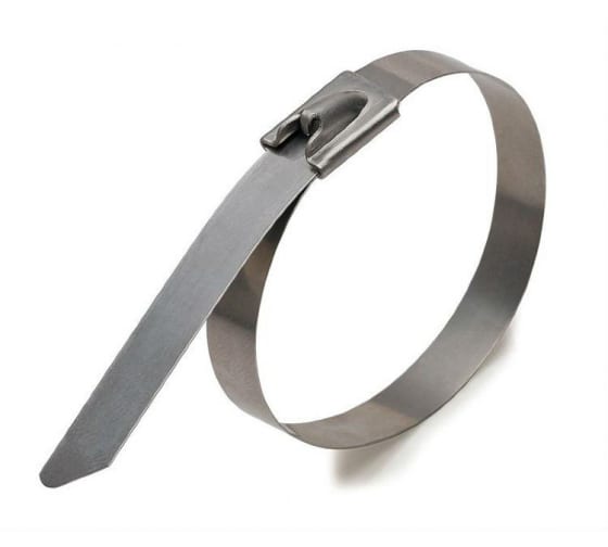 

Стяжка FORTISFLEX, 4.6мм x 40см, 100шт., стальная, серебристый (74914), 0