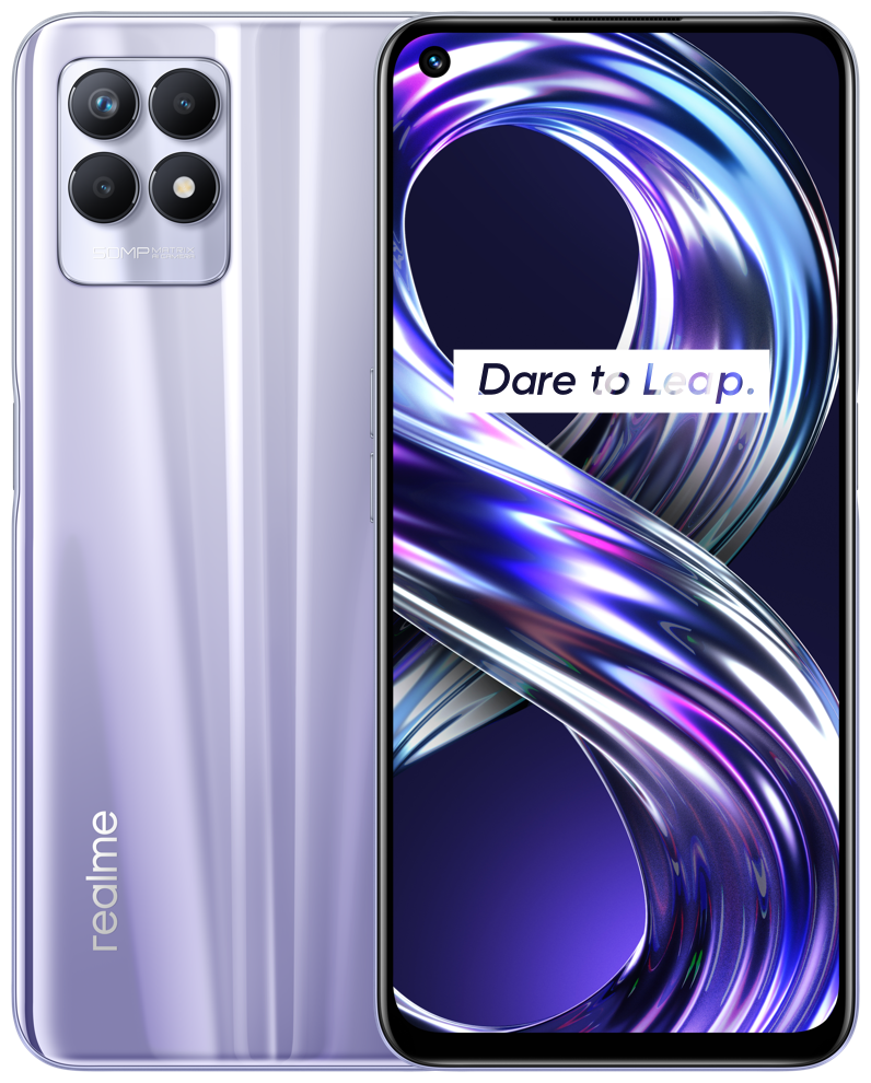 

Смартфон Realme 8i, 6.59" 1080x2408 IPS, MediaTek Helio G96, 4Gb RAM, 64Gb, 3G/4G, NFC, Wi-Fi, BT, 3xCam, 2-Sim, 5000mAh, USB Type-C, Android 11, фиолетовый, 8i