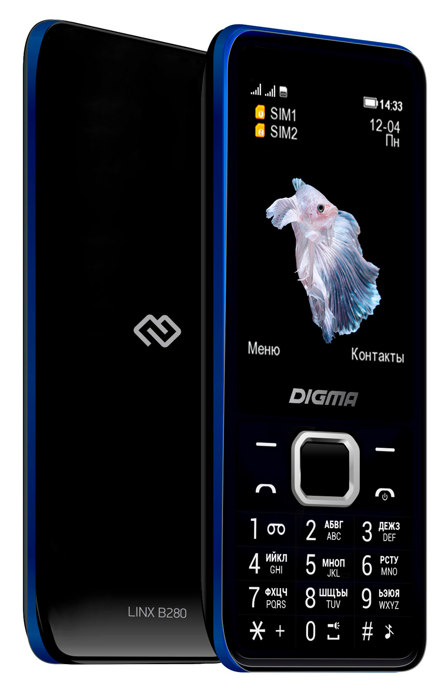

Мобильный телефон DIGMA LINX B280 , 2.8" 320x240 TFT, SC6532E, BT, 1xCam, 2-Sim, 3000mAh, micro-USB, черный (LT2072PM), LINX B280