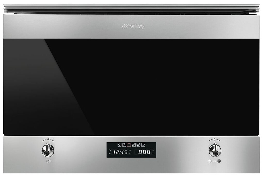 

Микроволновая печь встраиваемая SMEG MP322X1 22л, 850Вт, гриль, черный/серебристый (MP322X1), MP322X1