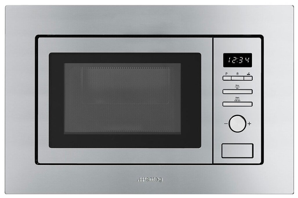 

Микроволновая печь встраиваемая SMEG FMI020X 20л, 800Вт, гриль, серебристый (FMI020X), FMI020X