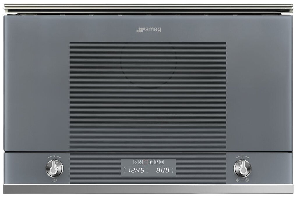 

Микроволновая печь встраиваемая SMEG MP122S1 22л, 850Вт, гриль, серый (MP122S1), MP122S1