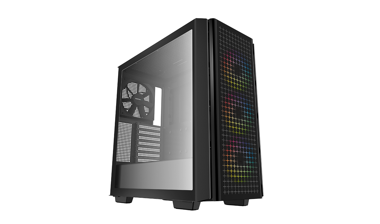 Корпус Deepcool CG540, EATX, Midi-Tower, 2xUSB 3.0, RGB подсветка, черный, без БП (R-CG540-BKAGE4-G-1)