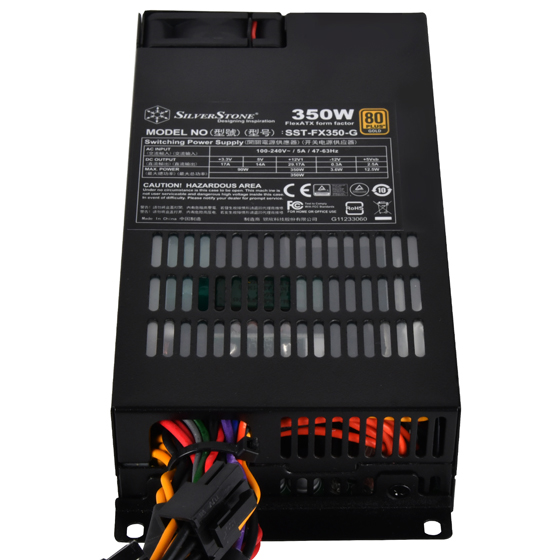 

Блок питания 350 Вт FlexATX SilverStone SST-FX350-G, 40 мм, 80 Plus Gold, Retail, SST-FX350-G