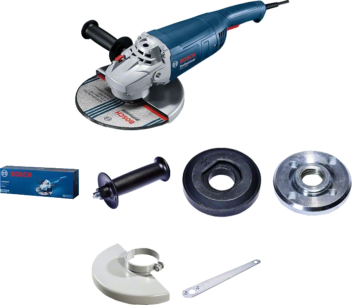 

УШМ (болгарка) BOSCH Professional GWS 2200, сетевая, 2200Вт, 180мм, 8500 об/мин, 5.2кг (06018C00R0), GWS 2200
