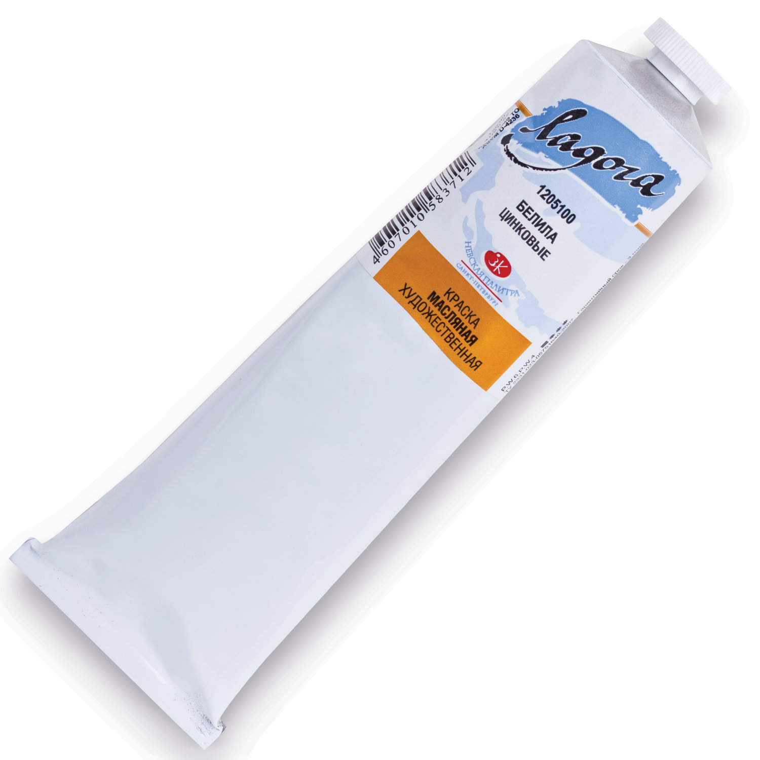 

Краски масляные 1 шт., белила цинковые, 120 мл, туба, Невская палитра Ладога (1205100)