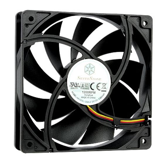 Вентилятор Silverstone FN121-P, 120мм, 1200rpm, 25.2 дБ, 3-pin, 1шт (SST-FN121-P) - фото 1