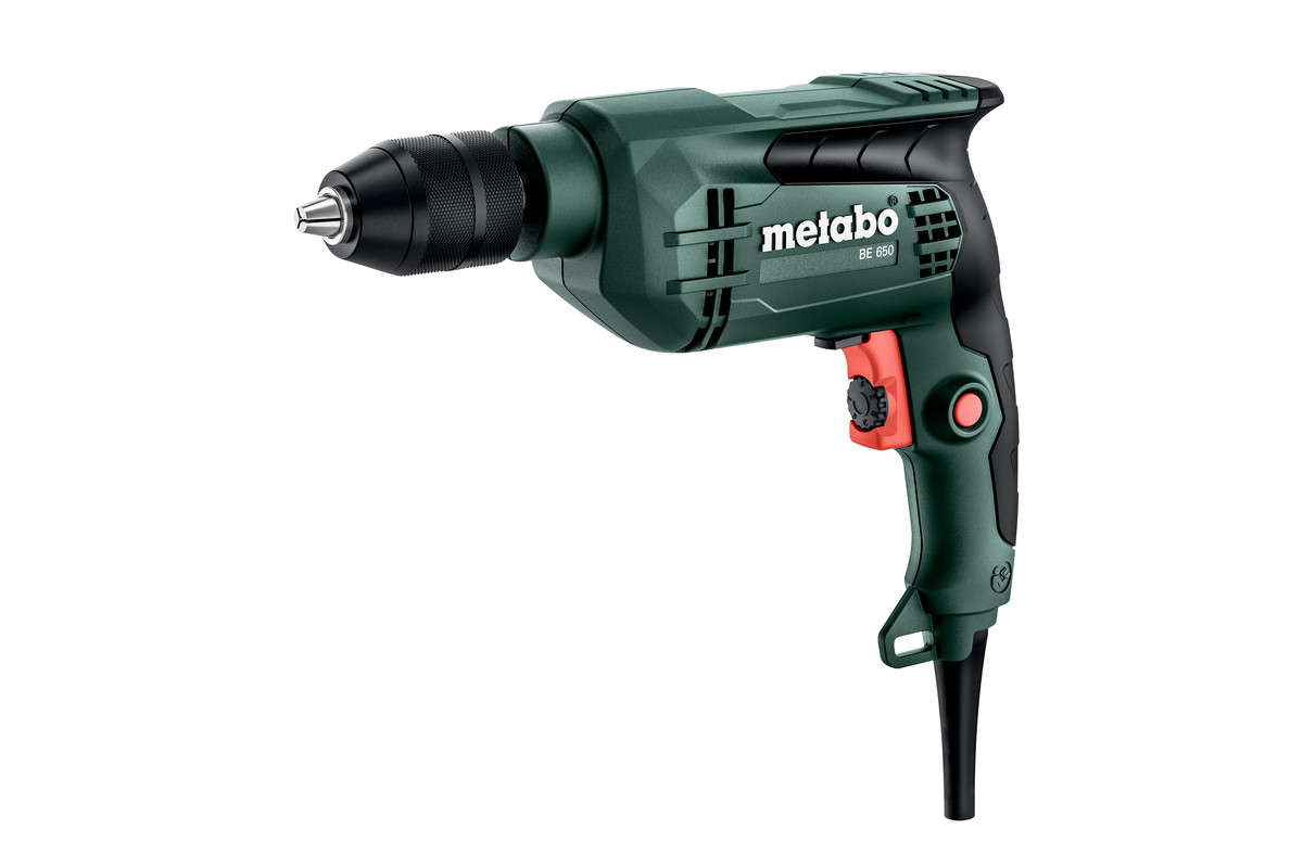

Дрель Metabo BE 650, сетевая, 650Вт, 1500 об/мин, быстрозажимной патрон, 1.8кг (600741850), BE 650