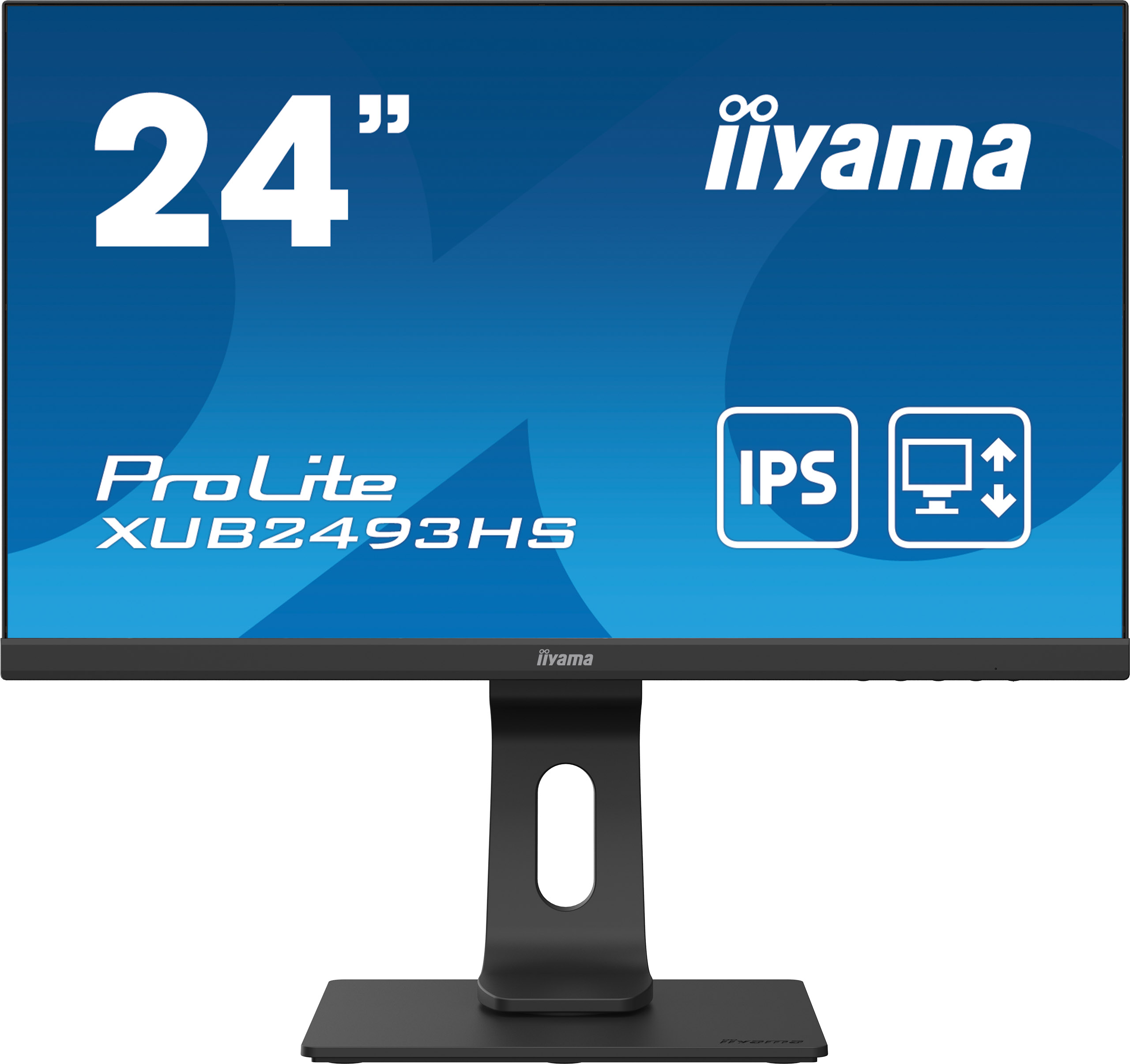 

Монитор 23.8" Iiyama ProLite XUB2493HS-B4 IPS, 1920x1080 (16:9), 250кд/м2, 4мс, 178°/178°, VGA, HDMI, DisplayPort, черный (XUB2493HS-B4), XUB2493HS-B4