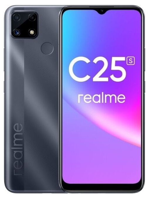 

Смартфон Realme C25s, 6.5" 720x1600 IPS, MediaTek Helio G85, 4Gb RAM, 64Gb, 3G/4G, NFC, Wi-Fi, BT, 3xCam, 2-Sim, 6000 мА⋅ч, USB Type-C, Android 11, серый, C25s