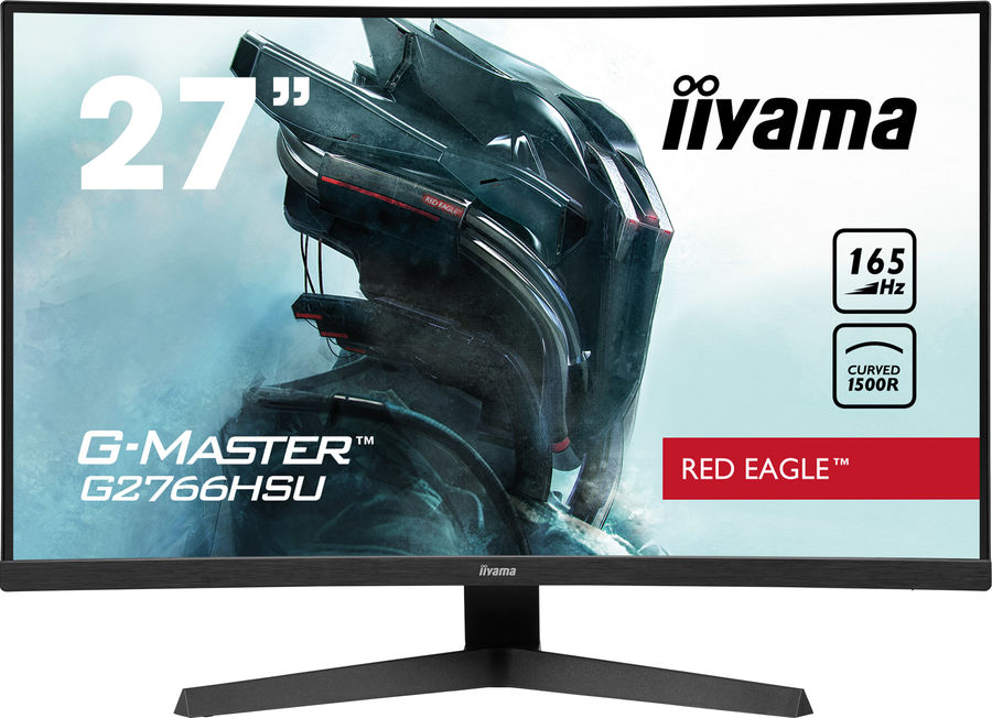 

Монитор 27" Iiyama Red Eagle G2766HSU-B1 VA, изогнутый, 1920x1080 (16:9), 250кд/м2, 165Hz, 1мс, 178°/178°, FreeSync, HDMI, DisplayPort, USB-Hub, черный (G2766HSU-B1), G2766HSU-B1