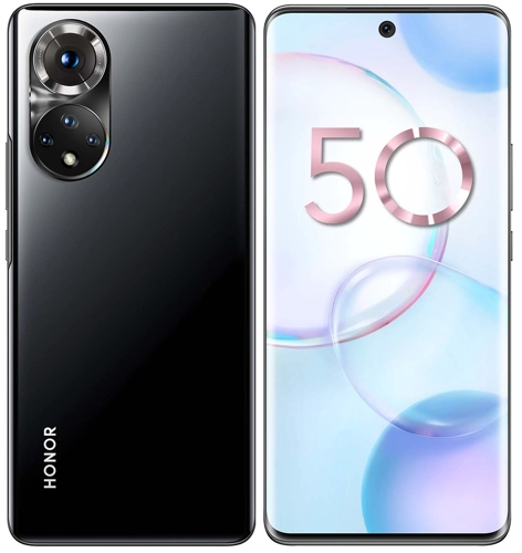 

Смартфон Honor 50, 6.57" 2340x1080 OLED, Snapdragon 778G, 8Gb RAM, 128Gb, 3G/4G/5G, NFC, Wi-Fi, BT, 4xCam, 2-Sim, 4300mAh, USB Type-C, Android 11, черный (5109AASS), 50