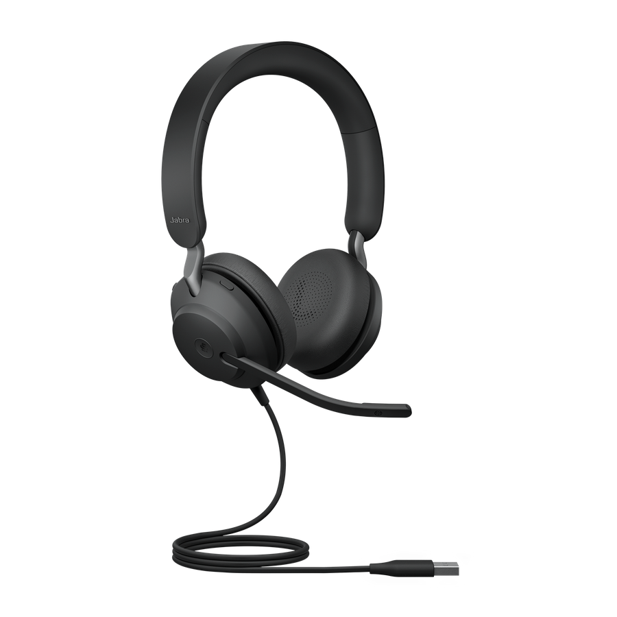 

Проводная гарнитура Jabra Evolve2 40, стерео, USB, черный (24089-999-999), Evolve2 40