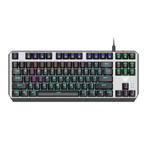 

Клавиатура проводная AULA F2067, механическая, Blue, подсветка, USB, черный, F2067