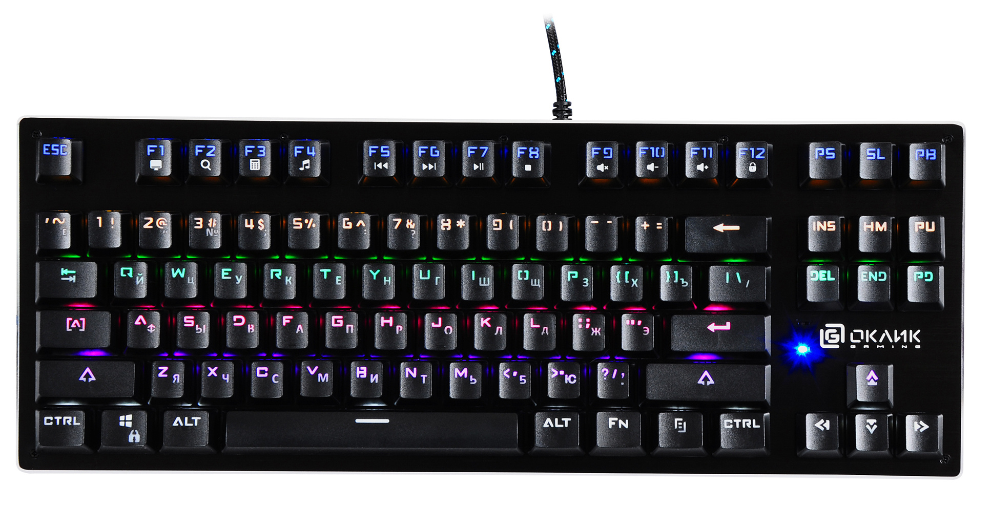 Клавиатура Oklick 967G Dark Force, USB, черный