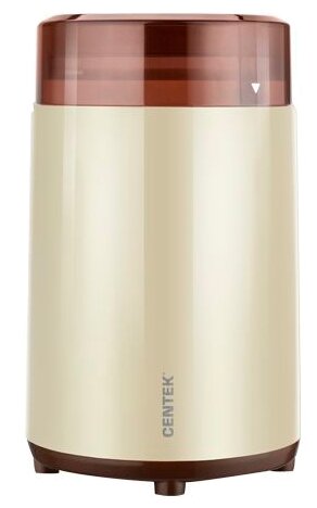 

Кофемолка Centek CT-1351, ротационный нож, 100г, 200Вт, бежевый (CT-1351), CT-1351