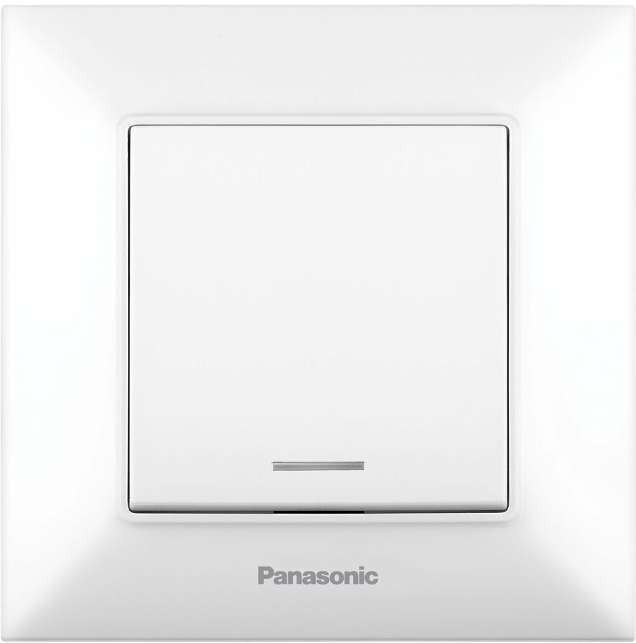 

Выключатель Panasonic Arkedia Slim, 1кл., индикатор/подсветка, скрытый монтаж, в сборе, белый (WNTC00022WH-RU), 0