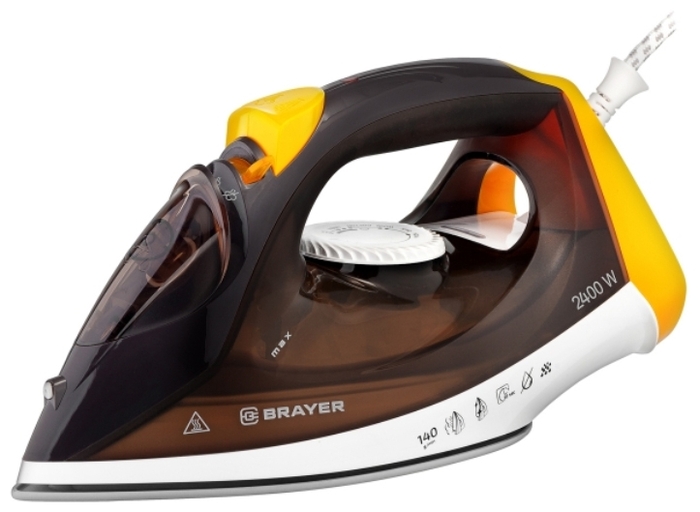 

Утюг Brayer BR4003 2.4 кВт, длина шнура 1.9 м, коричневый (BR4003), BR4003