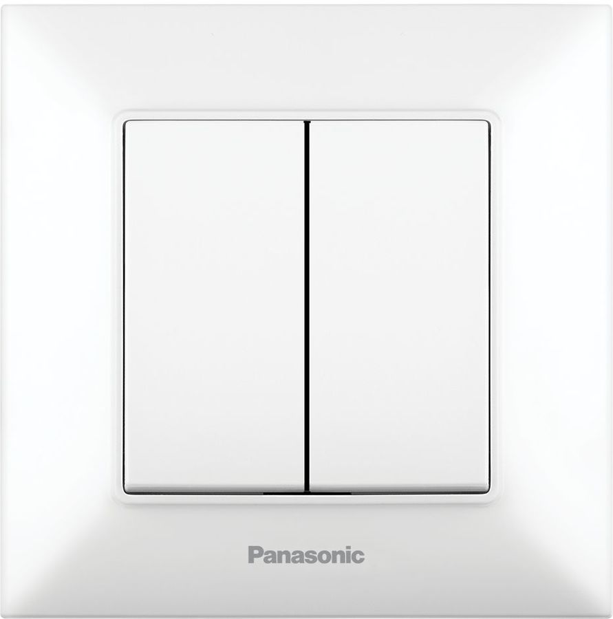 

Выключатель Panasonic Arkedia Slim, 2кл., индикатор/подсветка, скрытый монтаж, в сборе, белый (WNTC00092WH-RU), 0
