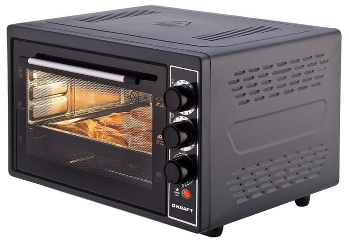 

Мини-печь KRAFT KF-MO 3802 KBL 1500Вт, черный (KF-MO 3802 KBL), KF-MO 3802 KBL