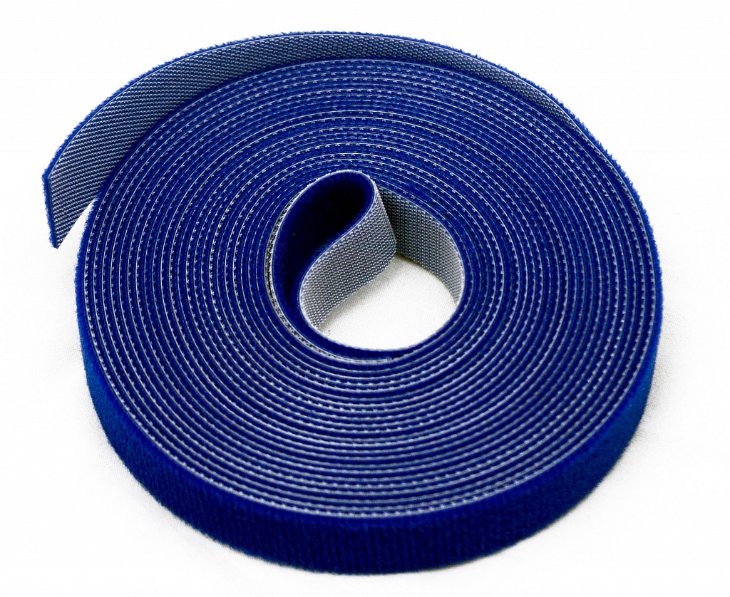 Стяжка-липучка Hyperline, 1.6 см x 5м, 1 шт., синий (WASNR-5x16-BL)