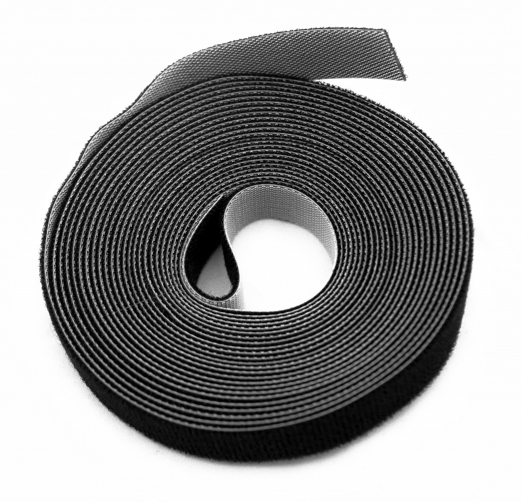 

Стяжка-липучка Hyperline, 2.5 см x 5м, 1 шт., черный (WASNR-5x25-BK)