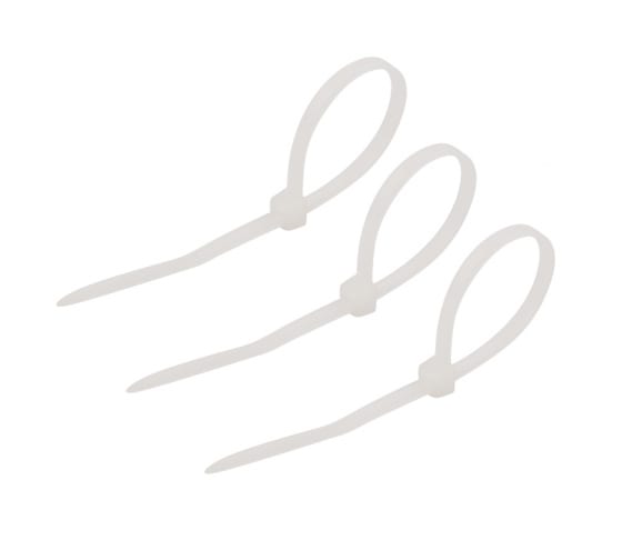 Стяжка Rexant, 2.5мм x 10см, 25шт., белый (07-0100-25)