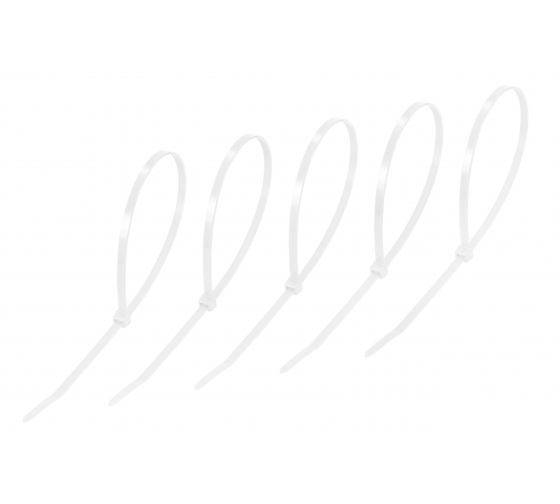 Стяжка Rexant, 4.8мм x 40см, 25шт., белый (07-0400-25)