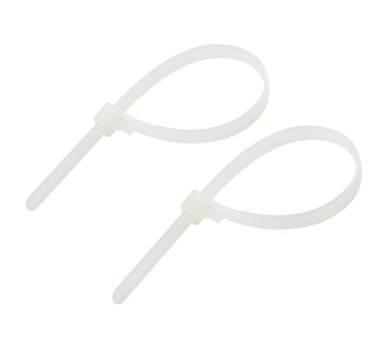 

Стяжка Rexant, 8 мм x 200 мм, 100 шт., белый (07-0209)