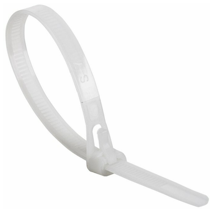 

Стяжка многоразовая Rexant, 8мм x 30см, 100шт., белый (07-0309)