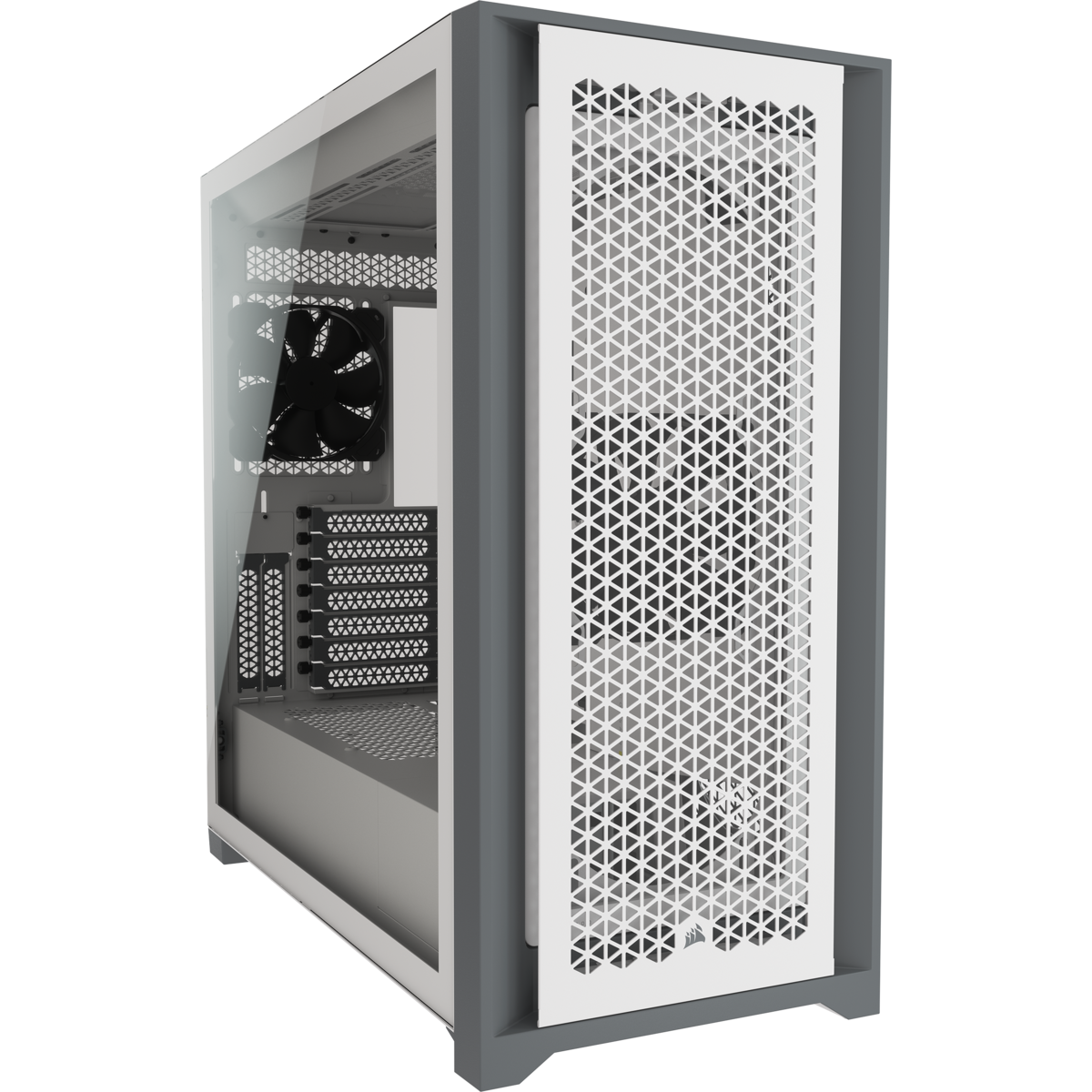 Корпус Corsair 5000D AIRFLOW, ATX, Midi-Tower, 2xUSB 3.2, USB Type-C, белый, Без БП (CC-9011211-WW)