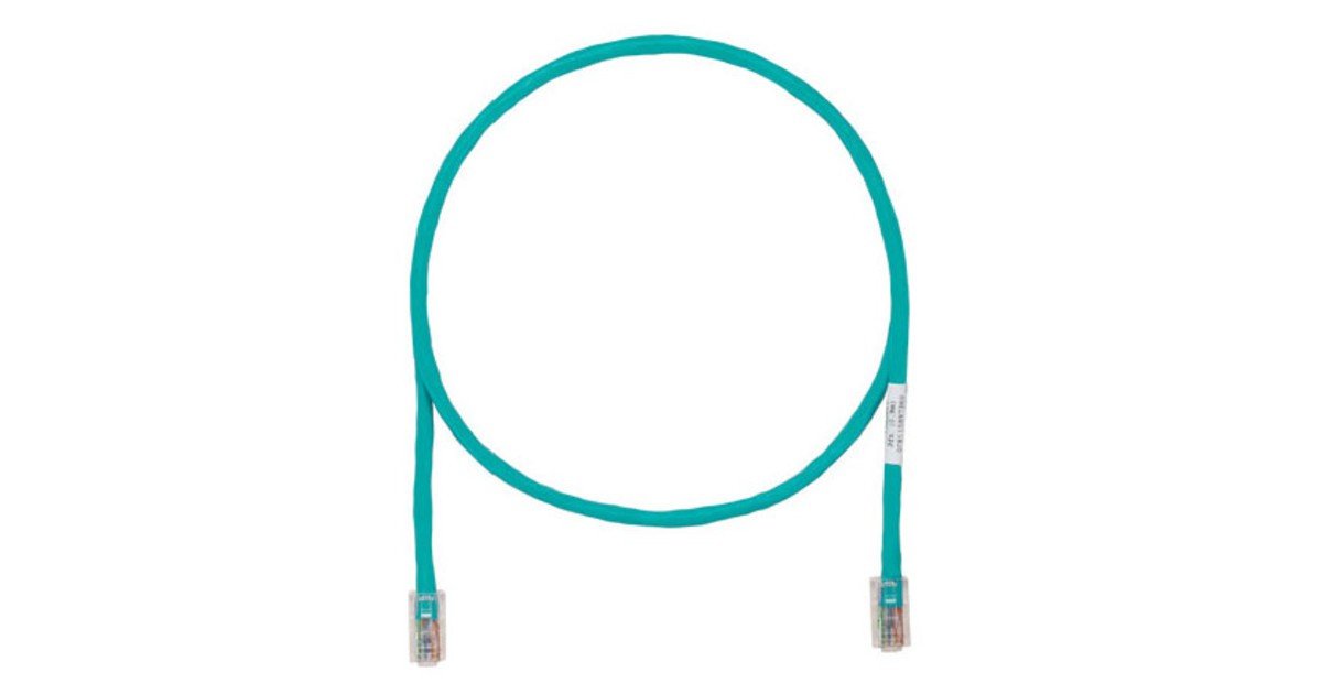 Патч-корд UTP кат.6, 10м, RJ45-RJ45, зеленый, LSZH, PANDUIT (UTP28SP10MGR)