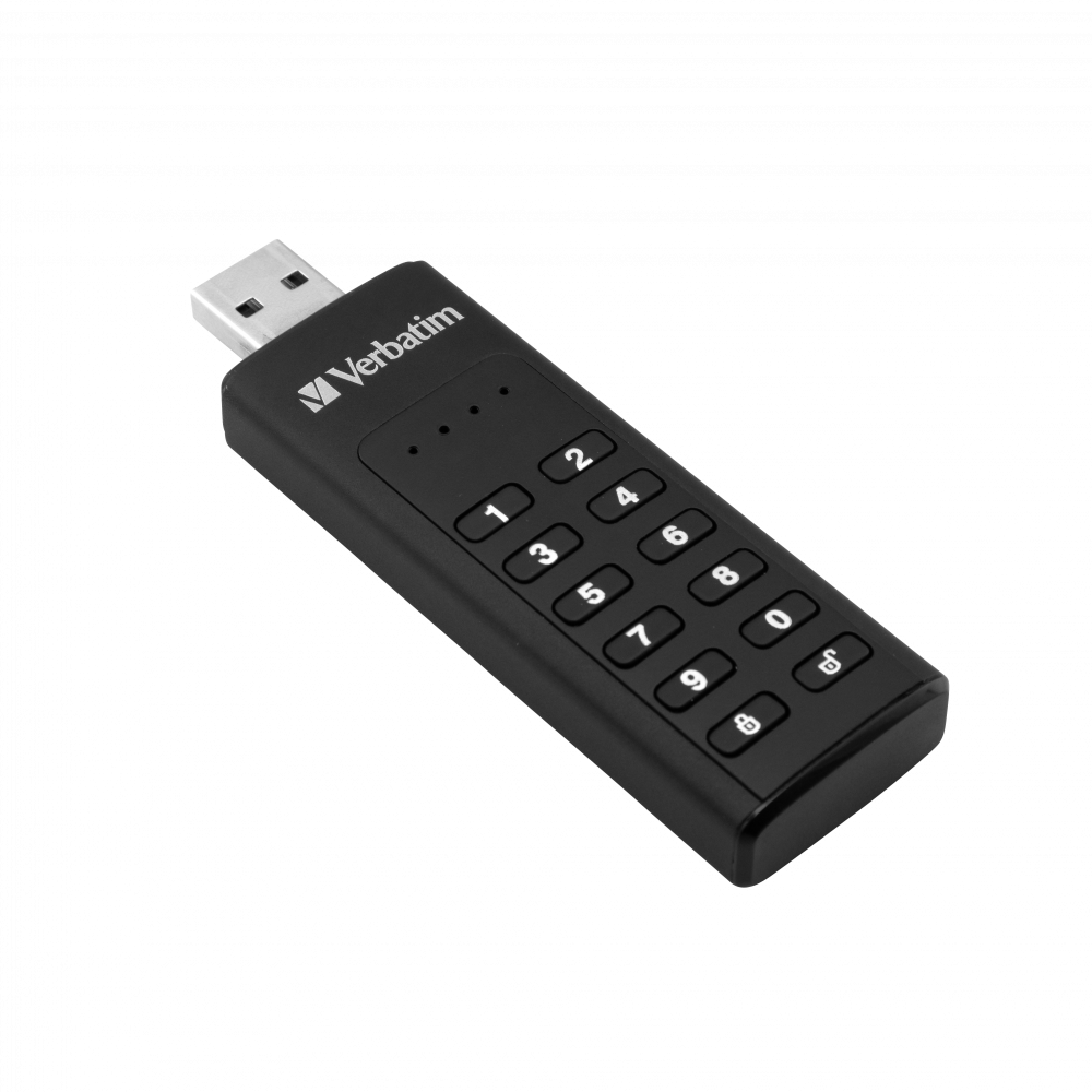 

Флешка 32Gb USB 3.2 Gen 1 Verbatim KEYPAD SECURE, черный (049427), KEYPAD SECURE