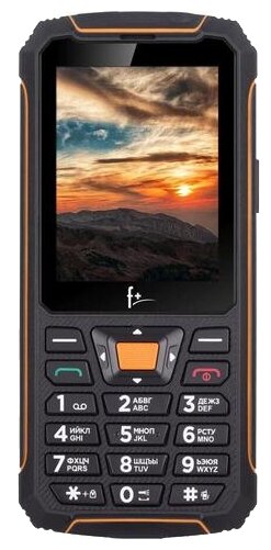 Мобильный телефон F+ R280C черный/оранжевый