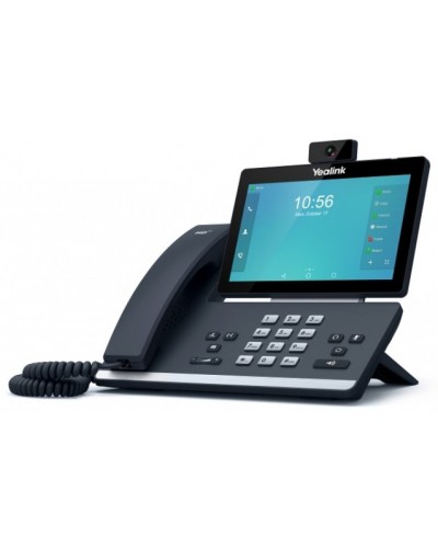 VoIP-телефон Yealink SIP-T58W Pro, 16 SIP-аккаунтов, цветной дисплей, черный, Android, WiFi, Bluetooth трубка, GigE, CAM50, без БП (SIP-T58W Pro with camera)