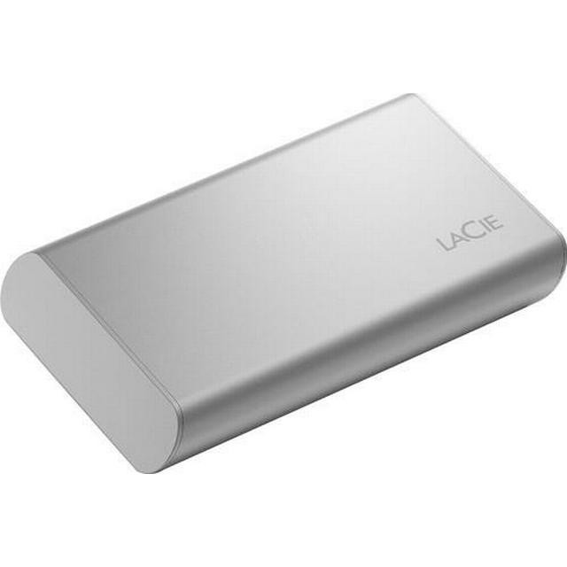 Внешний SSD Lacie 1Tb Portable SSD 25 USB 32 Gen 2 Type-C серебристый STKS1000400 16100₽